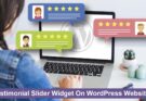 Testimonial Slider Widget On WordPress Website